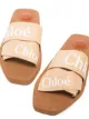 Image 2 of Chloé Woody logo strap sandals