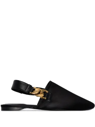 Givenchy chain hot sale leather slippers