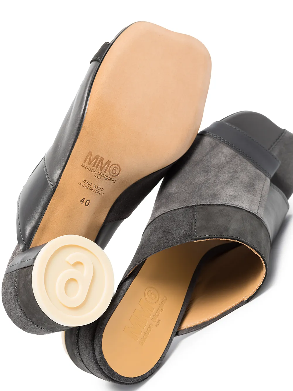 фото Mm6 maison margiela босоножки в технике пэчворк