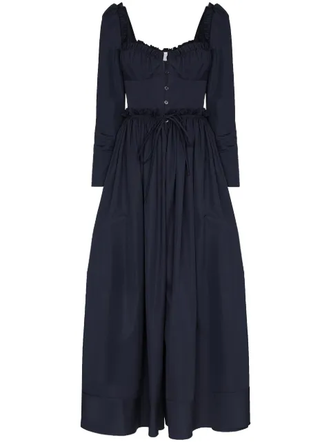 Rosie Assoulin Winter Garden Party cotton midi dress