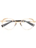 Balmain Eyewear BPX110A52 round-frame glasses - Gold