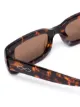 Karen Wazen Kenny tortoiseshell rectangular-frame sunglasses