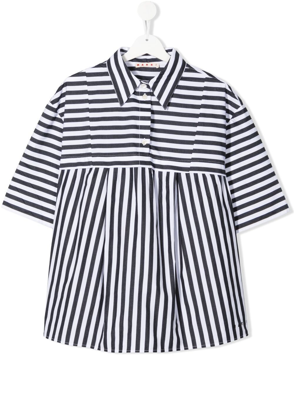 фото Marni kids рубашка camicia в полоску