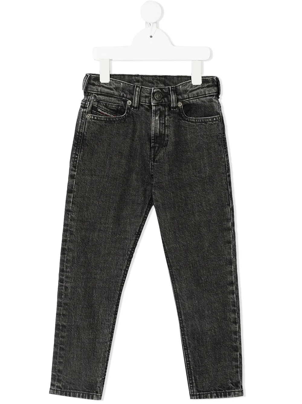 

Diesel Kids jeans slim con tiro medio - Gris