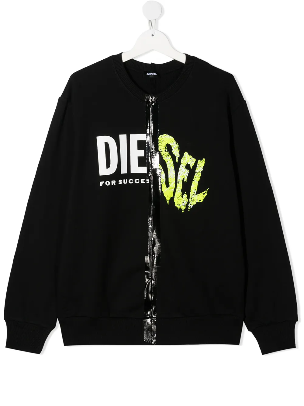 фото Diesel kids толстовка sbiaysplit с логотипом