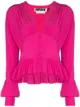 Image 1 of ROTATE Tracy ruffle-hem blouse