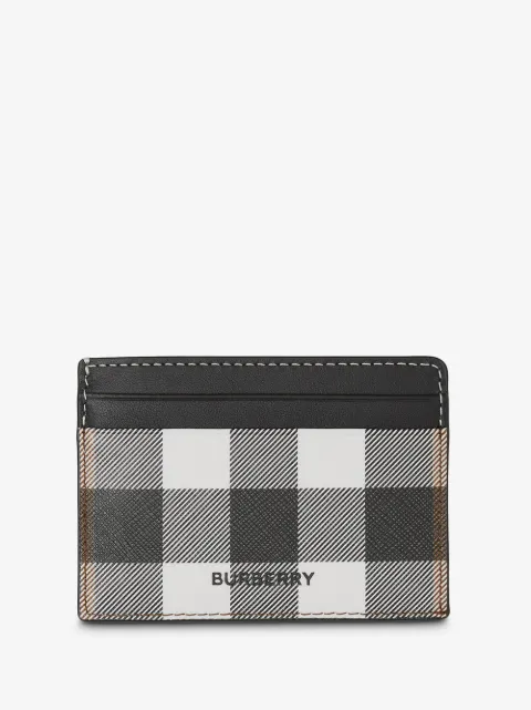 Burberry tarjetero con estampado a cuadros
