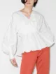 Image 2 of Roksanda Colette cotton peplum blouse