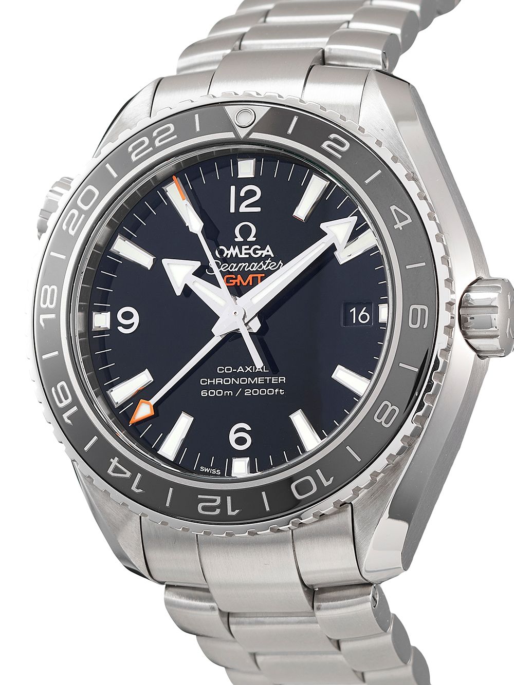 фото Omega наручные часы seamaster planet ocean co-axial gmt pre-owned 43.5 мм 2009-го года