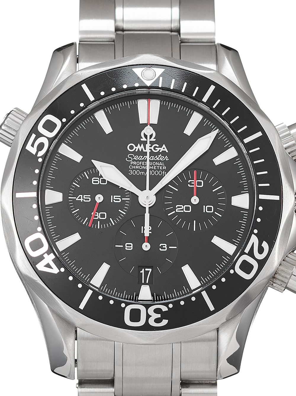 фото Omega наручные часы seamaster 300 m chrono diver pre-owned 41 мм 2005-го года