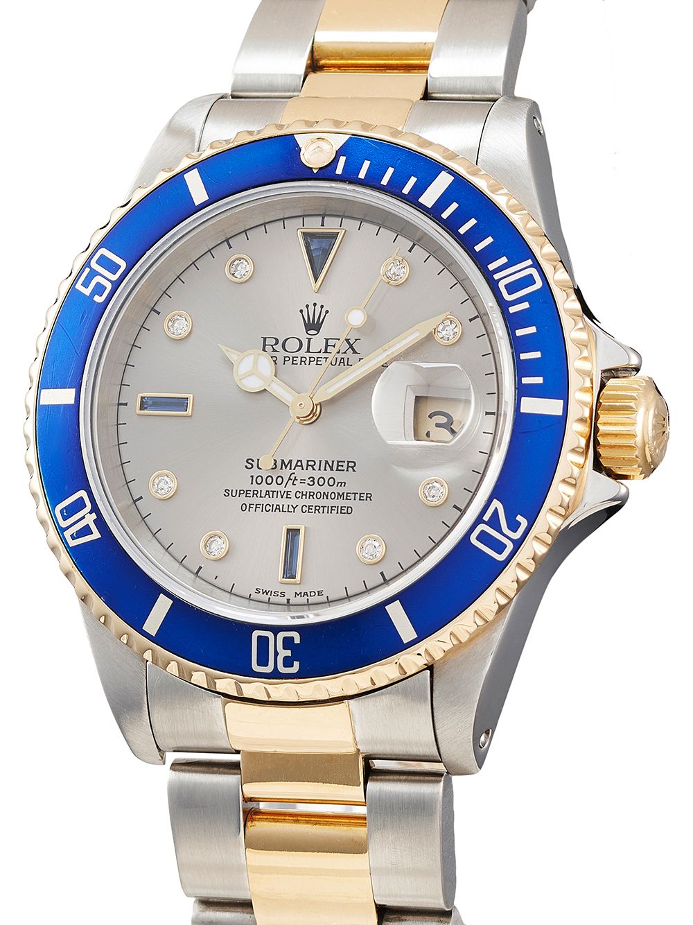 фото Rolex наручные часы submariner sultan serti pre-owned 40 мм 1998-го года