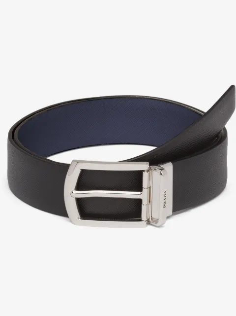 Prada Cinto dupla face de couro