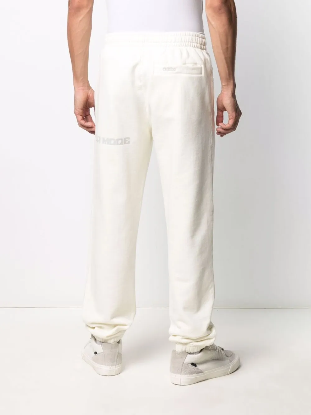 straight-leg logo cotton track pants