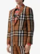 Burberry slim fit check tailored blazer