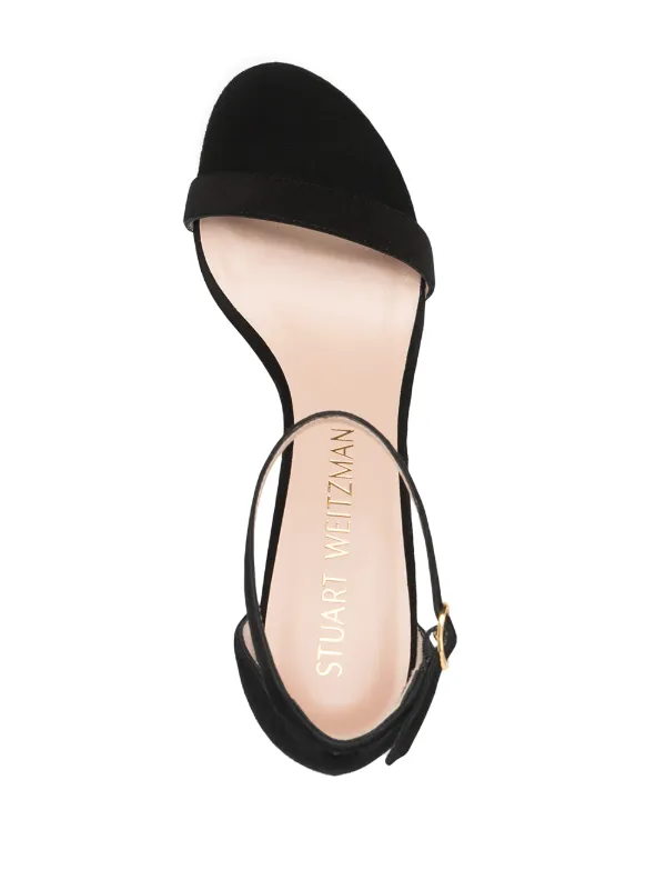 Stuart Weitzman Nearly Nude 80 Sandals | Black | FARFETCH JO