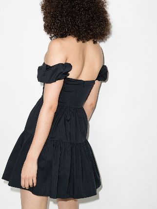 Elio off-the-shoulder cotton mini dress展示图