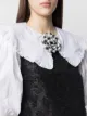 Image 2 of Philosophy Di Lorenzo Serafini floral gingham brooch