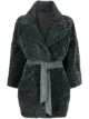 Image 1 of Suprema belted shearling coat