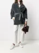 Image 2 of Suprema belted shearling coat