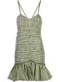 Philosophy Di Lorenzo Serafini gingham check print minidress - Yellow
