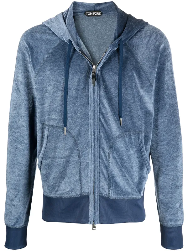 velvet zipper hoodie