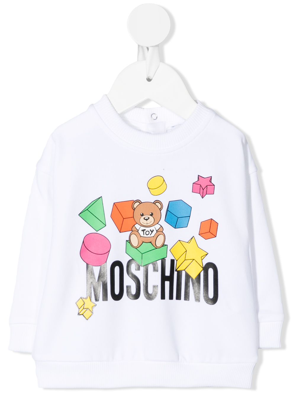 фото Moschino kids толстовка с принтом teddy bear