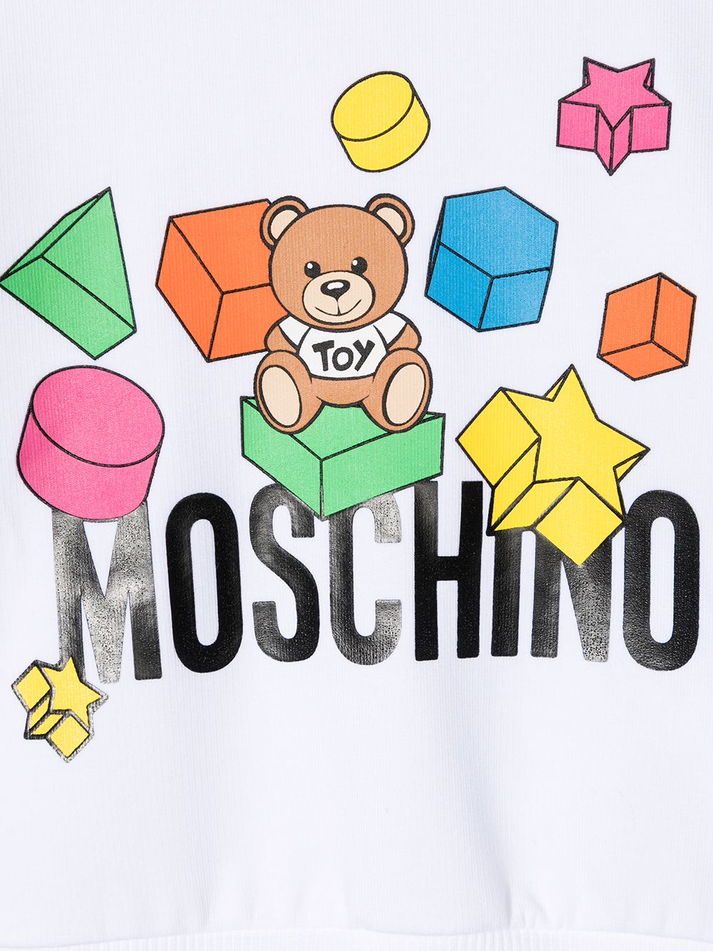 фото Moschino kids толстовка с принтом teddy bear