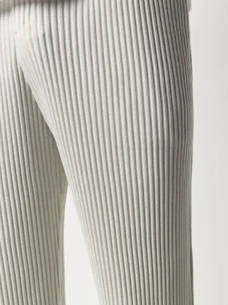 pleated straight-leg trousers展示图