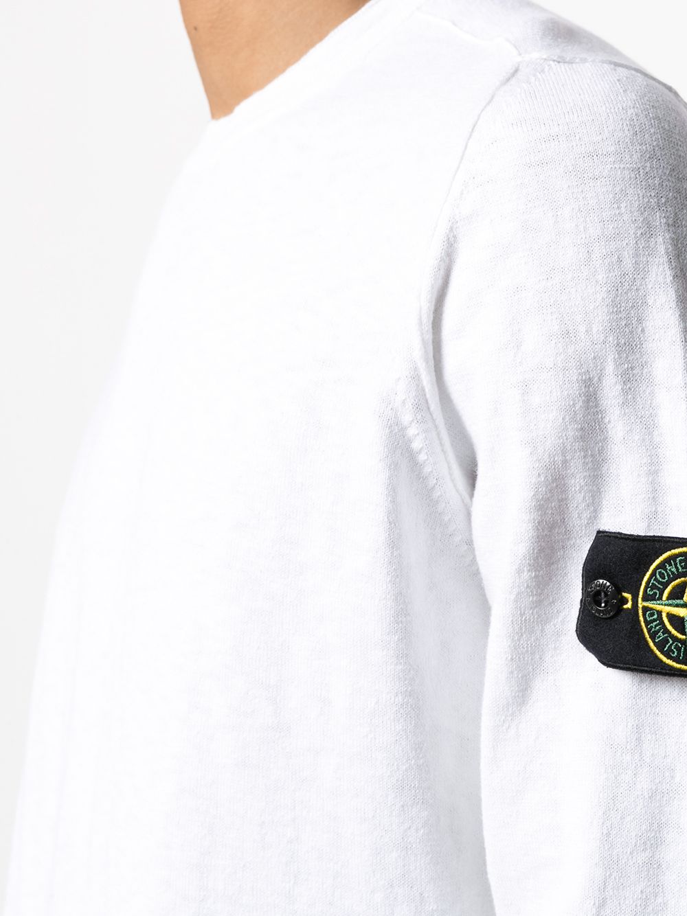 фото Stone island джемпер тонкой вязки с нашивкой-логотипом