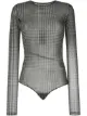 Image 1 of MM6 Maison Margiela sheer checked bodysuit