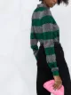 Victoria Beckham lurex striped cardigan