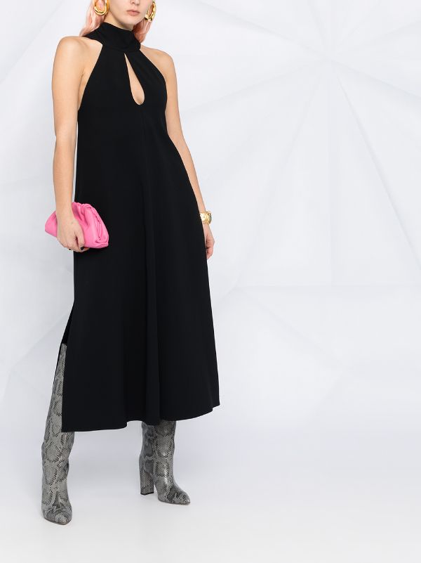 victoria beckham halter neck dress