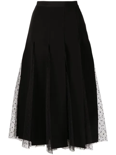 RED Valentino point d'esprit mid-length skirt