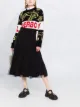 Image 2 of RED Valentino point d'esprit mid-length skirt
