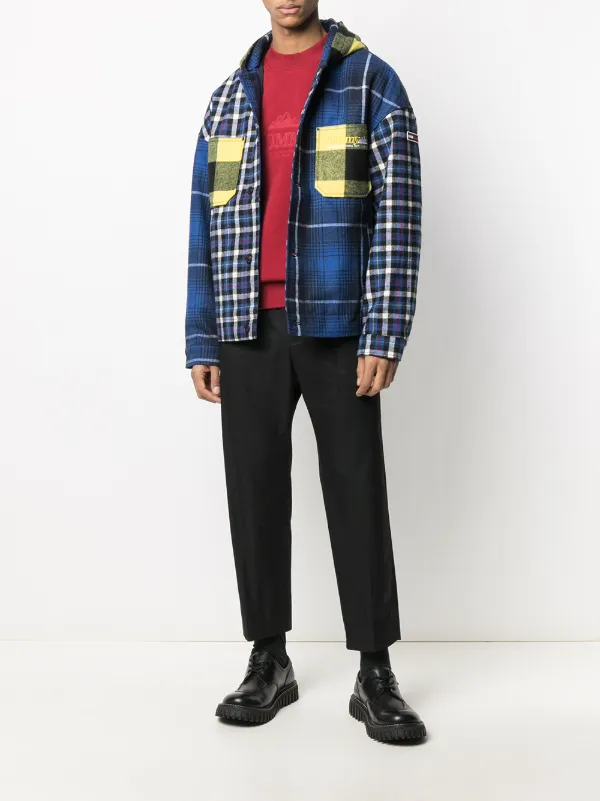 tommy jeans plaid jacket