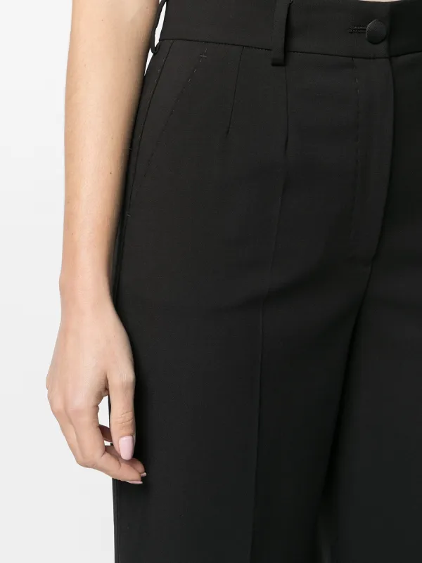 Dolce & Gabbana high-waisted wide-leg Trousers | Black