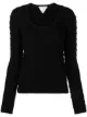 Image 1 of Bottega Veneta knitted cotton top