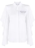 Off-White embroidered billowing-sleeve shirt