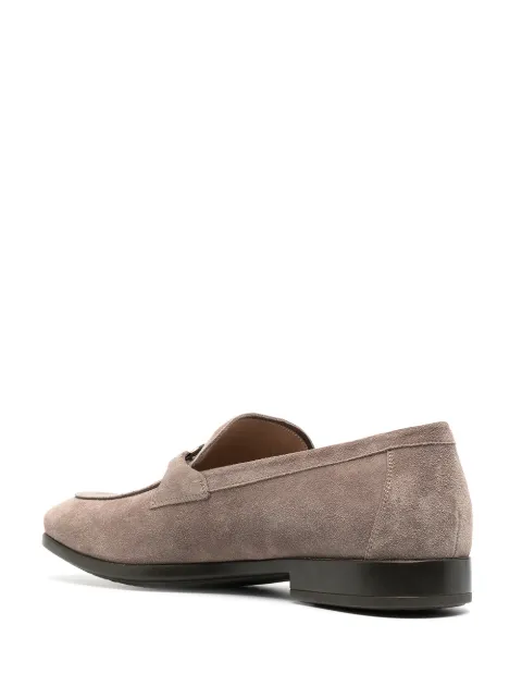 salvatore ferragamo trifoglio patent gancini horsebit loafers