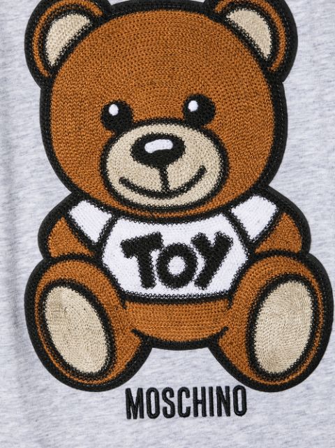 Moschino Kids Embroidered Bear Logo T-shirt - Farfetch