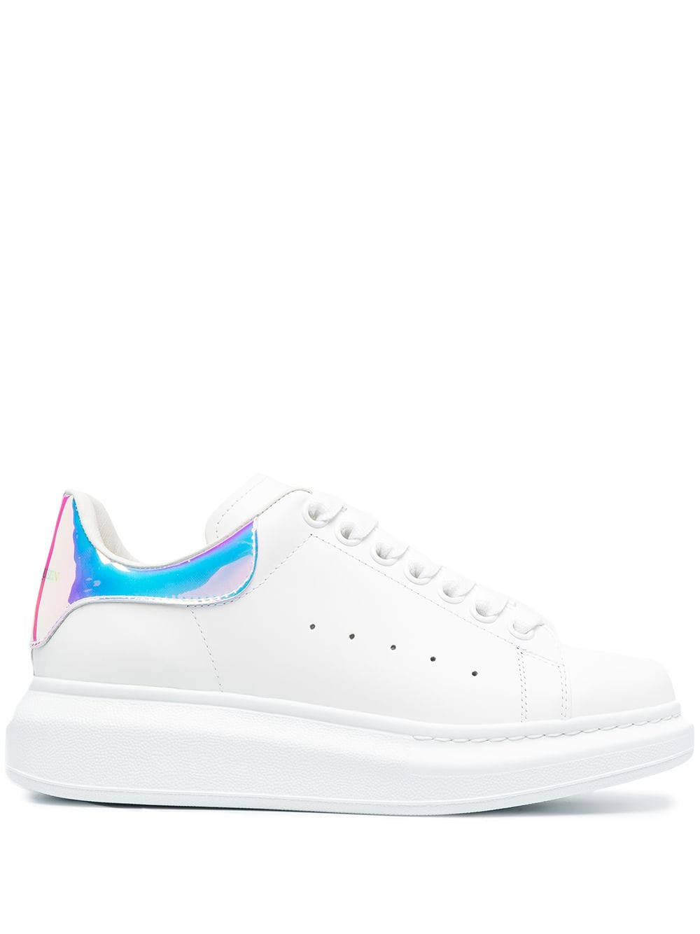 Alexander Mcqueen Oversized Leather Sneakers In White