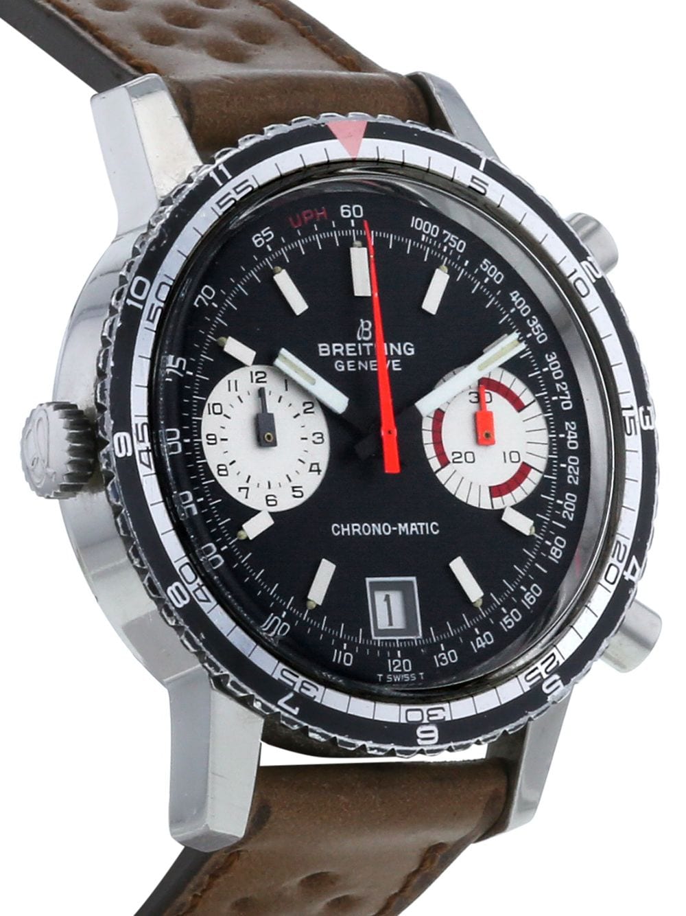 Pre-owned Breitling 1970  Chrono-matic 40mm In Black