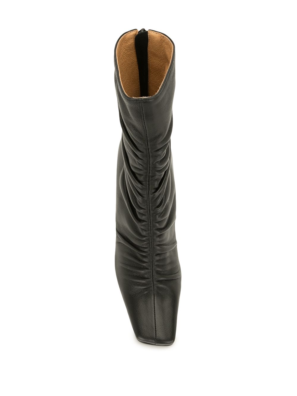 Reike Nen Ruched Leather Boots - Farfetch