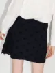 Chloé polka-dot embroidered pleated skirt