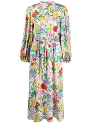 hensynsfuld ler Trafik Gucci floral-print Maxi Dress - Farfetch
