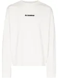 Jil Sander logo-print jumper - White