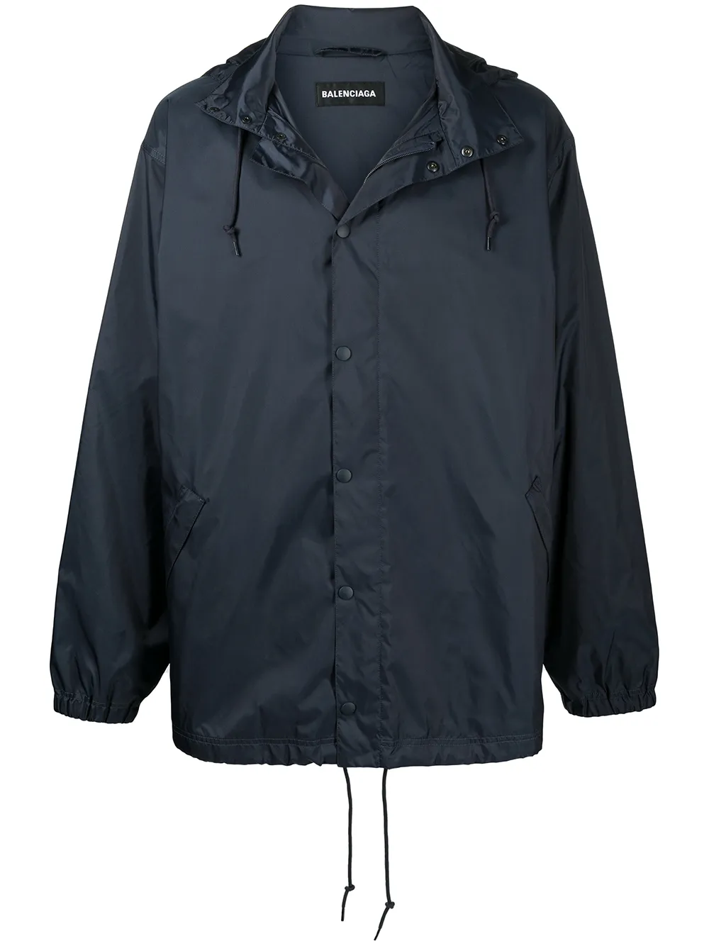 Balenciaga Impermeabile con stampa - Blu