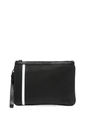 bally men's leather clutch bag