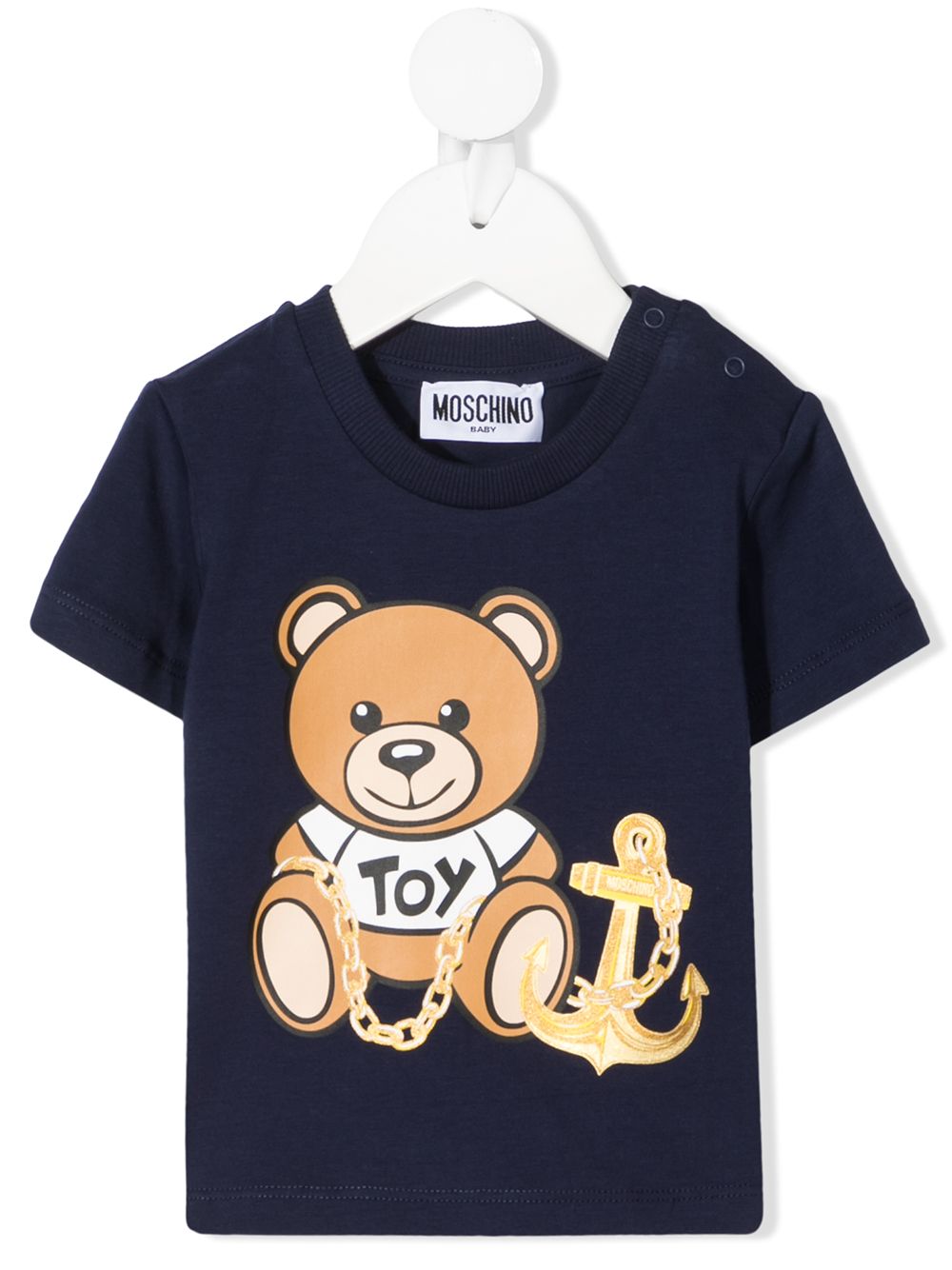 фото Moschino kids футболка с принтом