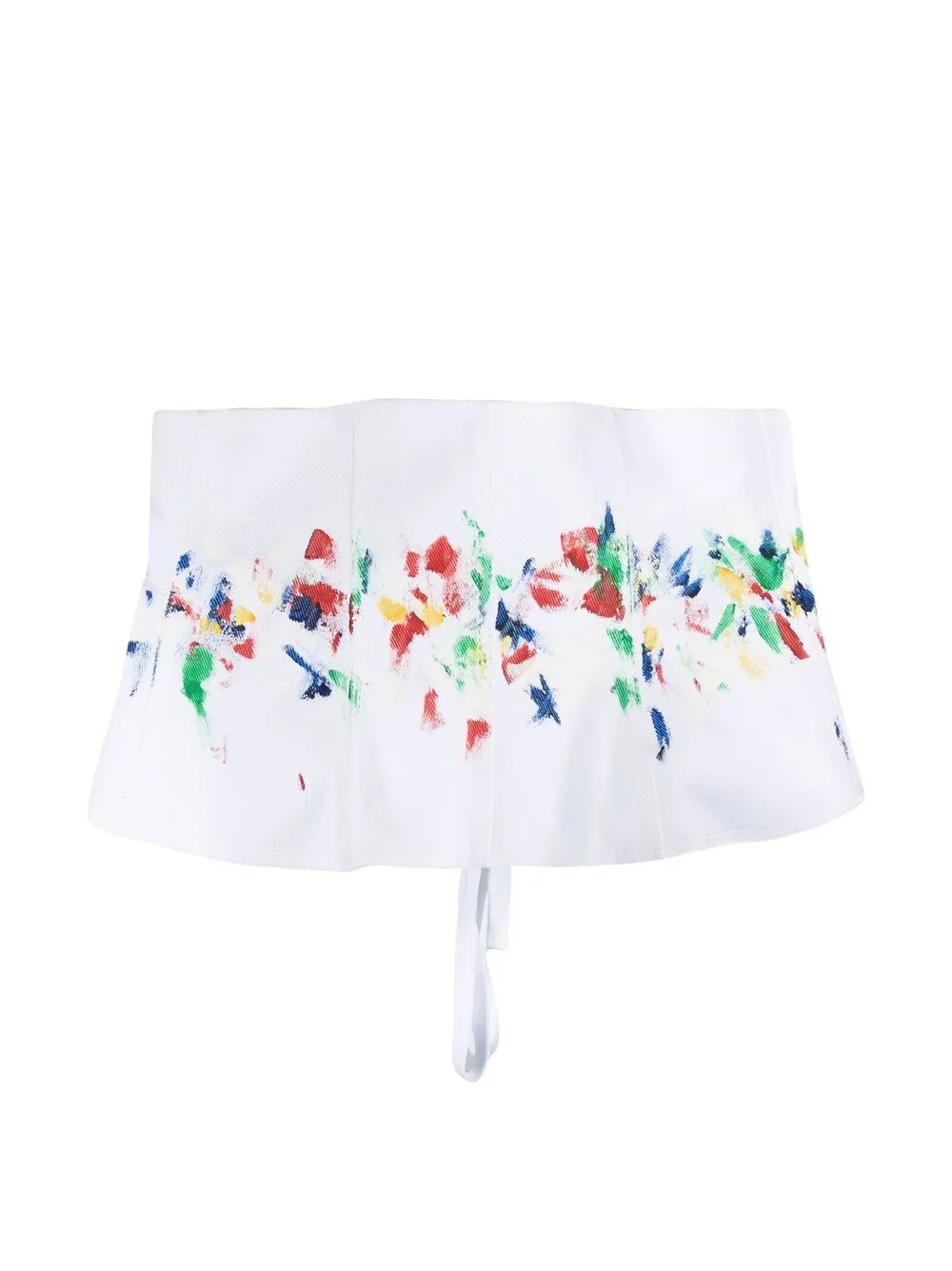 Shop Philosophy Di Lorenzo Serafini Painterly-print Bra In White